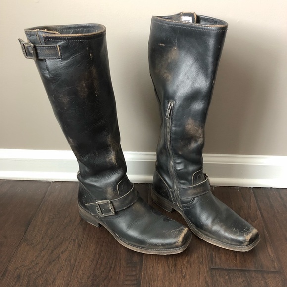 frye smith engineer black